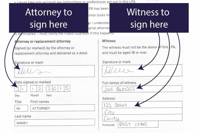 Signing Page (Section 11) MICHELLE SMITH to sign here MICHELLE SMITH must sign after JOHN SMITH and STEPHEN CLARK Each signature must be independently witnessed The witnesses must sign with their