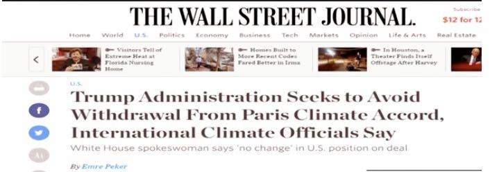 accord By Kevin Liptak, CNN White House Producer Updated 0216 GMT (1016 HKT) September 17, 2017 WH denies change on Paris climate deal 02:09 (CNN)President Donald Trump still plans to withdraw the