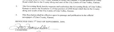 September 7, 2004 The Board of Linn County Commissioners met in a regular session.