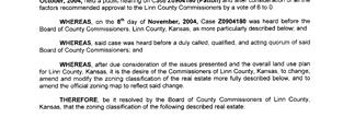 November 8, 2004 The Board of Linn County Commissioners met in a regular session.