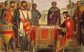 King John signs the Magna Carta at Runnymede, June 15, 1215 http://www.telegraph.co.