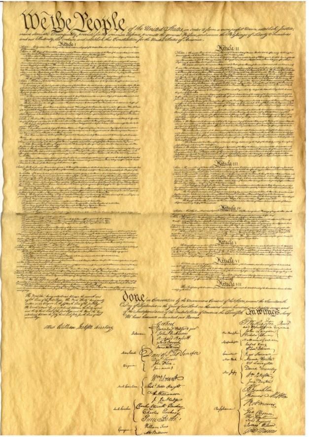 3 The Constitution of the United States 3 After much discussion and debate about whether America should have a strong central government, this document was written by James