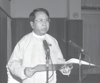 Secretary of National Convention Convening Commission Information Minister Brig-Gen Kyaw Hsan.