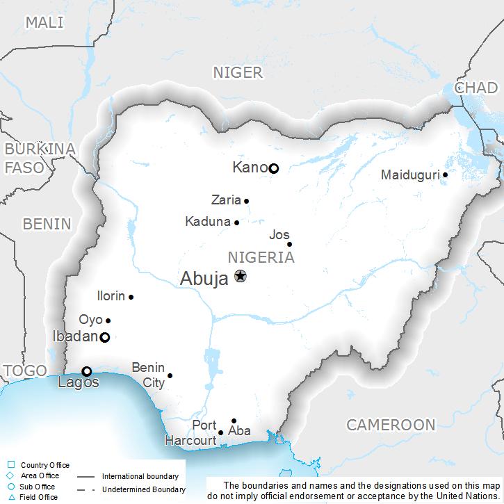Country Context and WFP Objectives Country Context With a population of over 180 million, Nigeria is the most populous country in Africa and the seventh most populous country in the world.