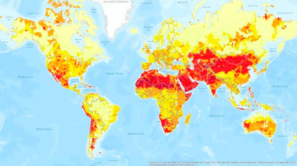 Water risk and megacities Source:
