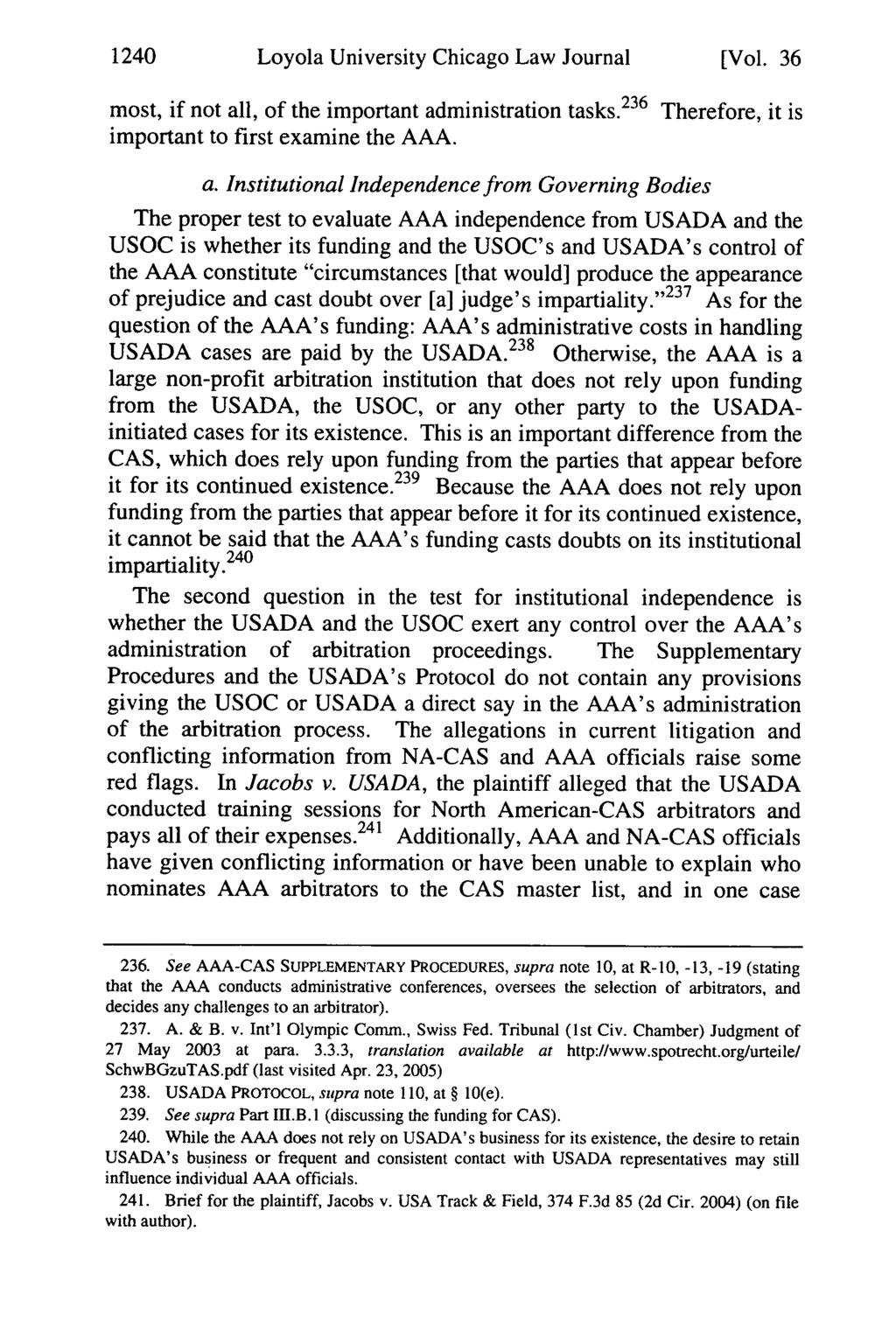 1240 Loyola University Chicago Law Journal [Vol. 36 most, if not al