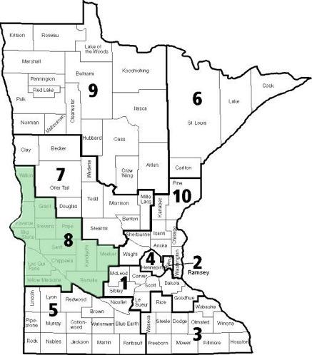 Eighth Judicial District 13 Counties: Big Stone, Chippewa, Grant, Kandiyohi, Lac Qui Parle, Meeker, Pope, Renville, Stevens, Swift, Traverse, Wilkin, Yellow Medicine 11 Judgeships 2 Child Support