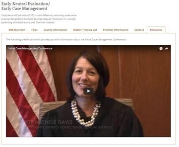 An educational video describing the Initial Case Management Conference and Early Neutral Evaluation options is available at http://www.mncourts.gov/ Help-Topics/ENE-ECM.aspx.