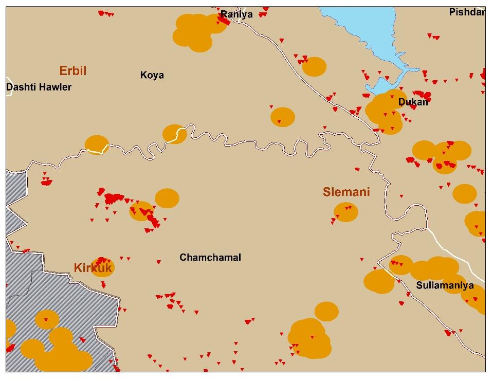 Garmyan Contaminated legacy areas with