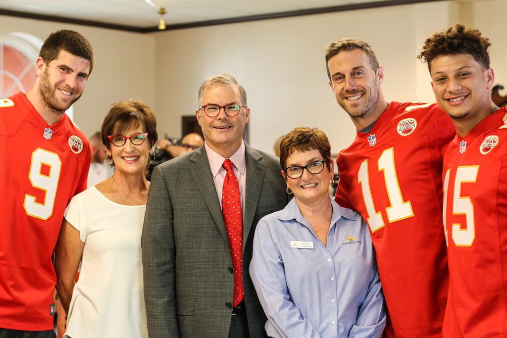 2018 CHIEFS ABOUT THE CHIEFS On September 19, 2017, at a special outreach visit to Cornerstones of Care, the Kansas City Chiefs announced that the non-profit organization will be the next beneficiary
