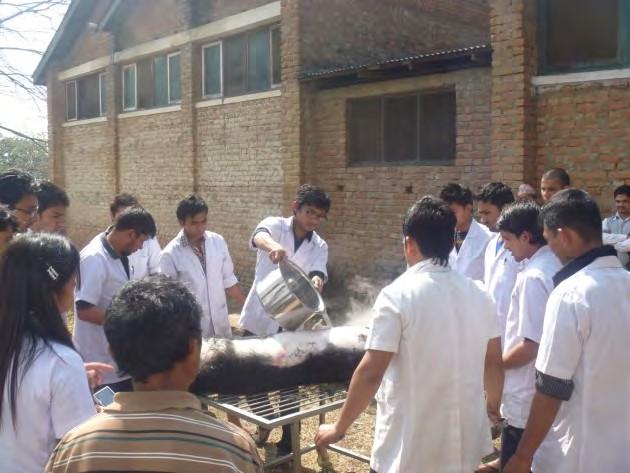 Figure 11: Modern Nepali graduates learn Western meat