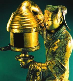 This Han artifact is an oil lamp held by a servant. Family Life The Han period was a time of great social change in China. Class structure became more rigid.