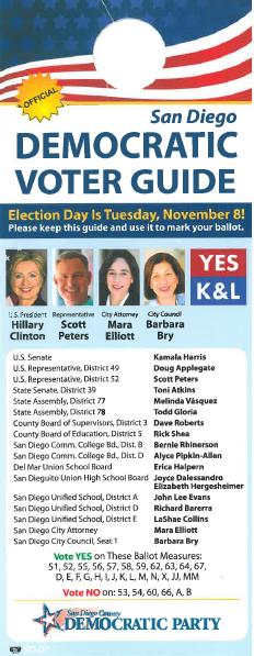 supported candidates and volunteers in Escondido,