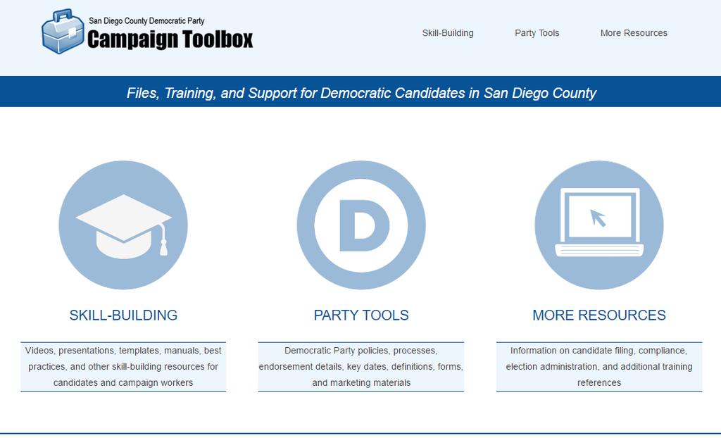 County Party s training program, covering field, communications, technology, fundraising, and management 60 campaigns