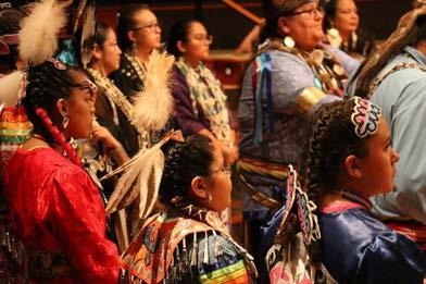 Filled with the spectacular sights, sounds, and experiences of the cultural night, the entire school was open to NCAI Convention guests.