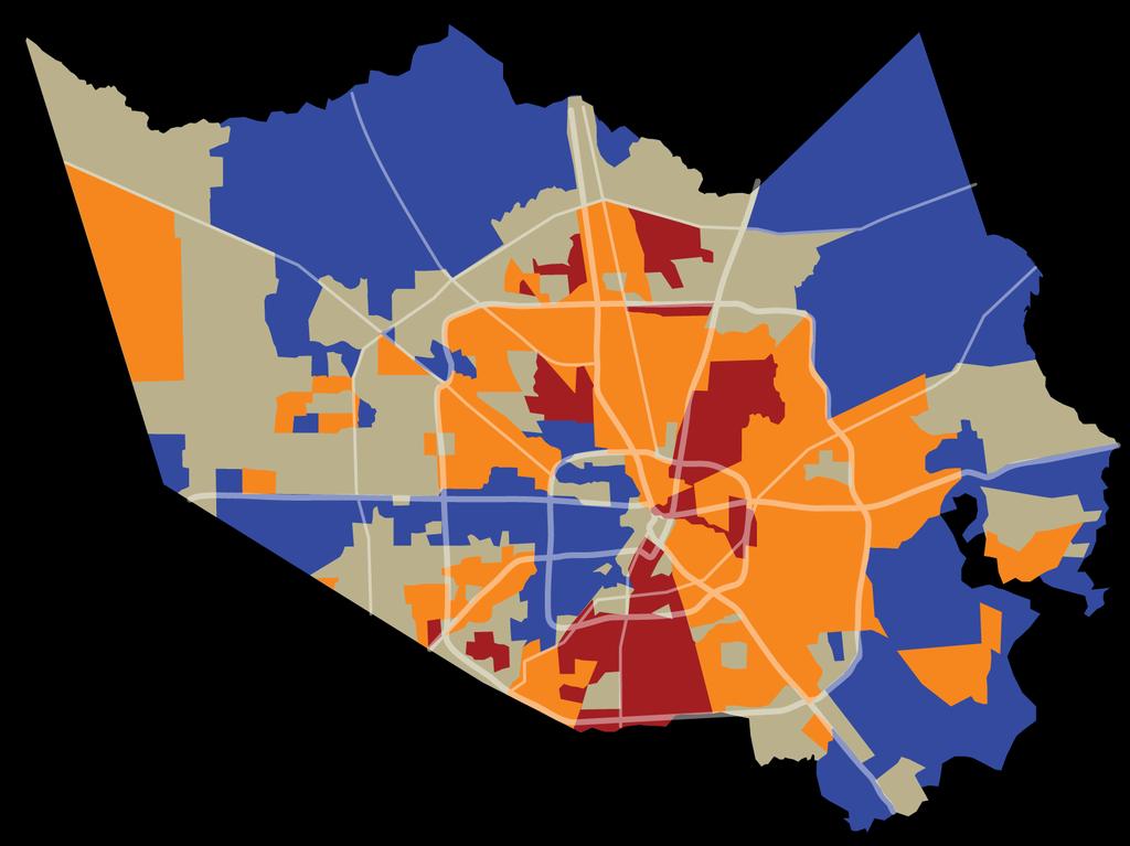 HARRIS COUNTY TOTAL POPULATION Anglo majority Black majority Latino majority No majority 2010 14 Source: Outreach
