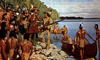 Algonquins lived in present day Ontario before the Europeans arrived The Algonquins were on the Kitchisibi River (now known as the Ottawa River) and its tributary valleys when the French moved into