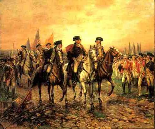 1781 Battle of Yorktown Patriots have Cornwallis and British trapped on Virginia Peninsula French