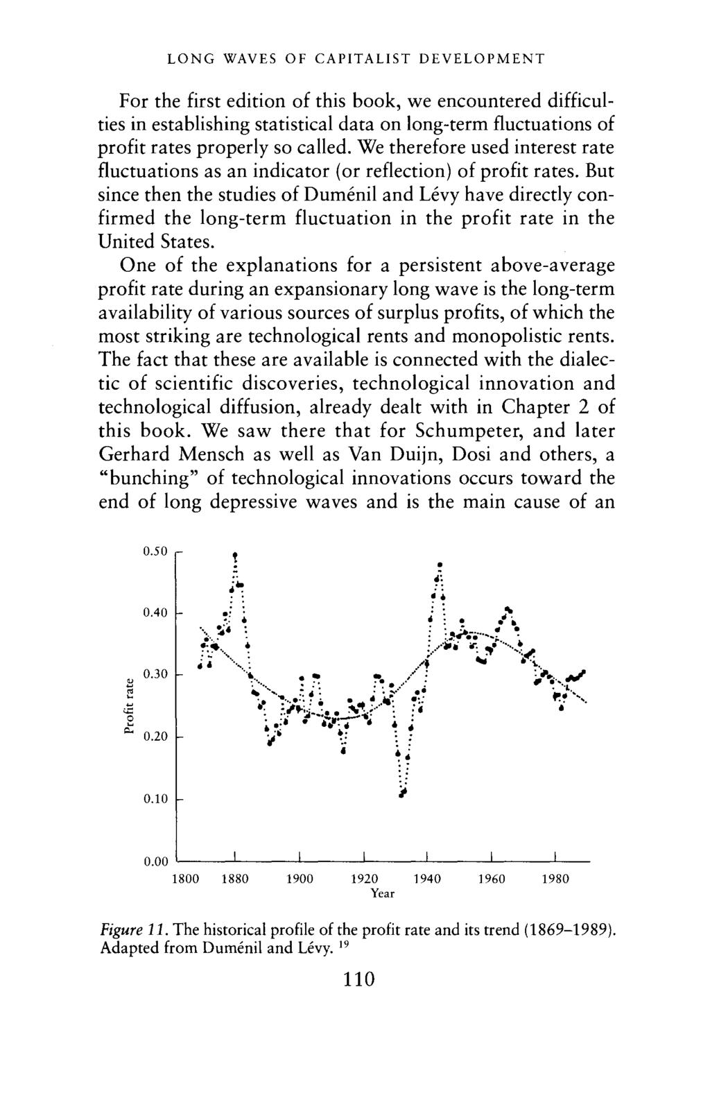 LONG WAVES OF CAPITALIST DEVELOPMENT For the first edition of this book, we encountered difficulties in establishing statistical data on long-term fluctuations of profit rates properly so called.