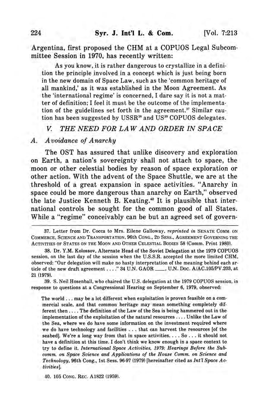 Syracuse Journal of International Law and Commerce, Vol. 7, No. 2 [1980], Art. 6 224 Syr. J. Int'l L. & Com. [Vol.