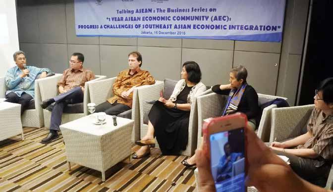 ASEAN Economic Community (AEC): Progress & Challenges of Southeast Asian Economic Integration at Hotel Akmani in Jakarta.