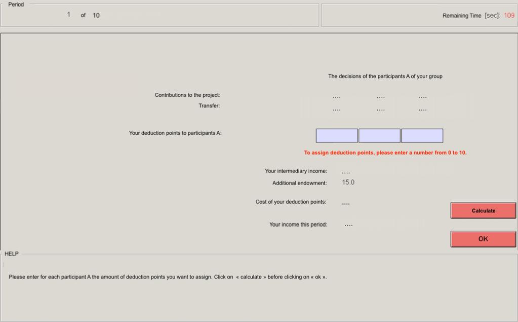 Figure S1: Screenshot of the monitors decision screen in the BRIBE treatment.