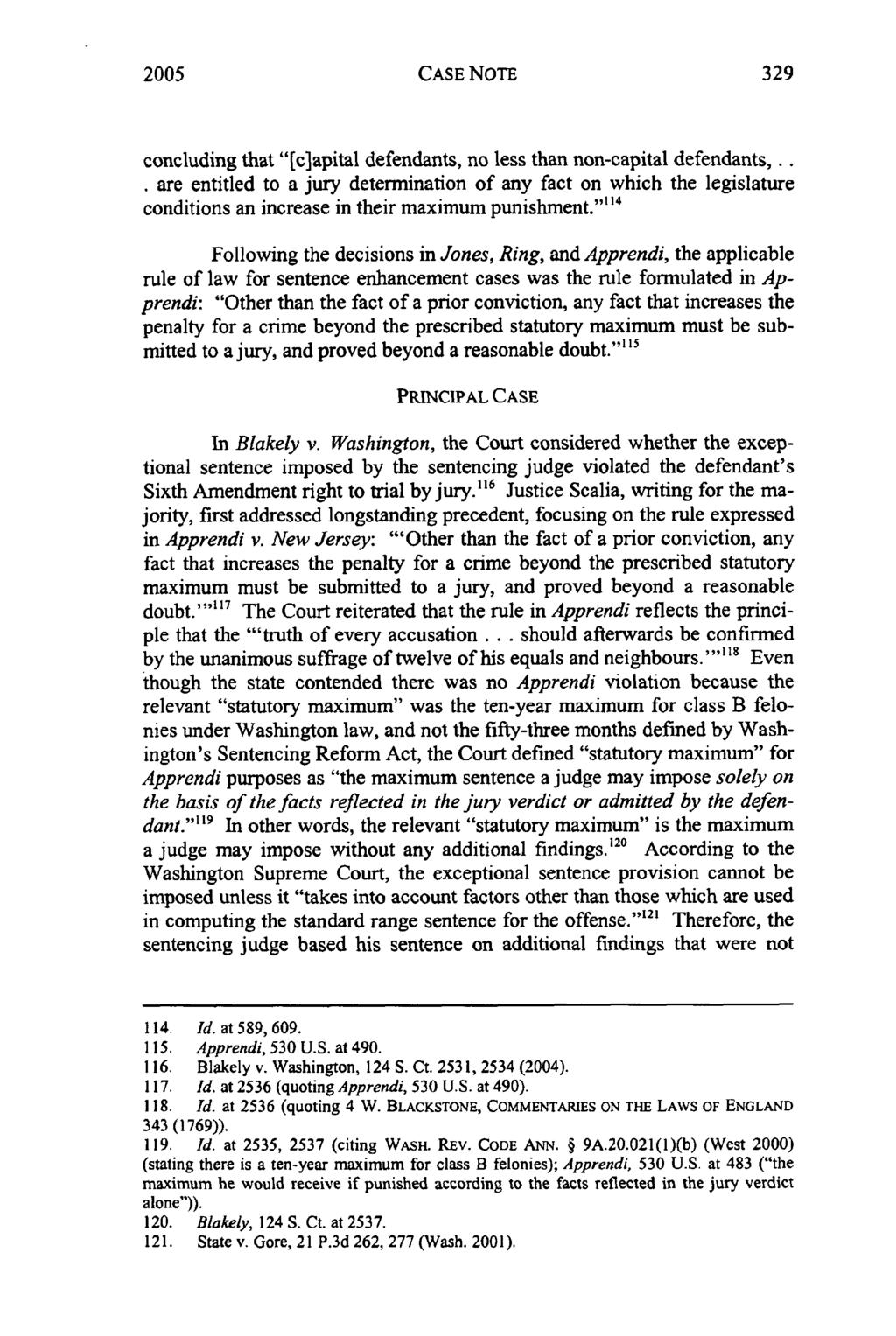 2005 CASE NOTE concluding that "[c]apital defendants, no less than non-capital defendants,.