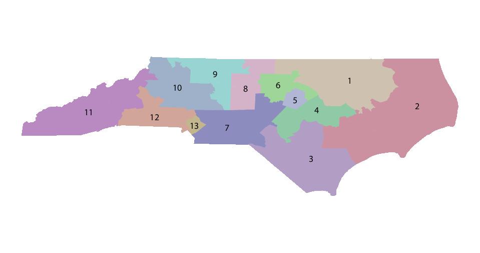 The appendix is organized as follows: (1) we begin by detailing the utilized data, including the HB92 criteria, voting data, the enacted NC212 and NC216 districting plans, and the districting plan;