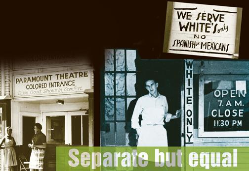 De Jure Segregation The Supreme Court held separate-but-equal facilities to be constitutional in 1896.