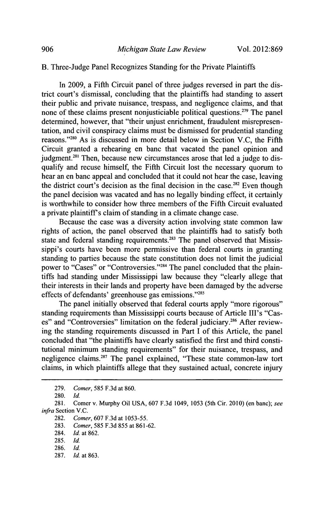 906 Michigan State Law Review Vol. 2012:869 B.