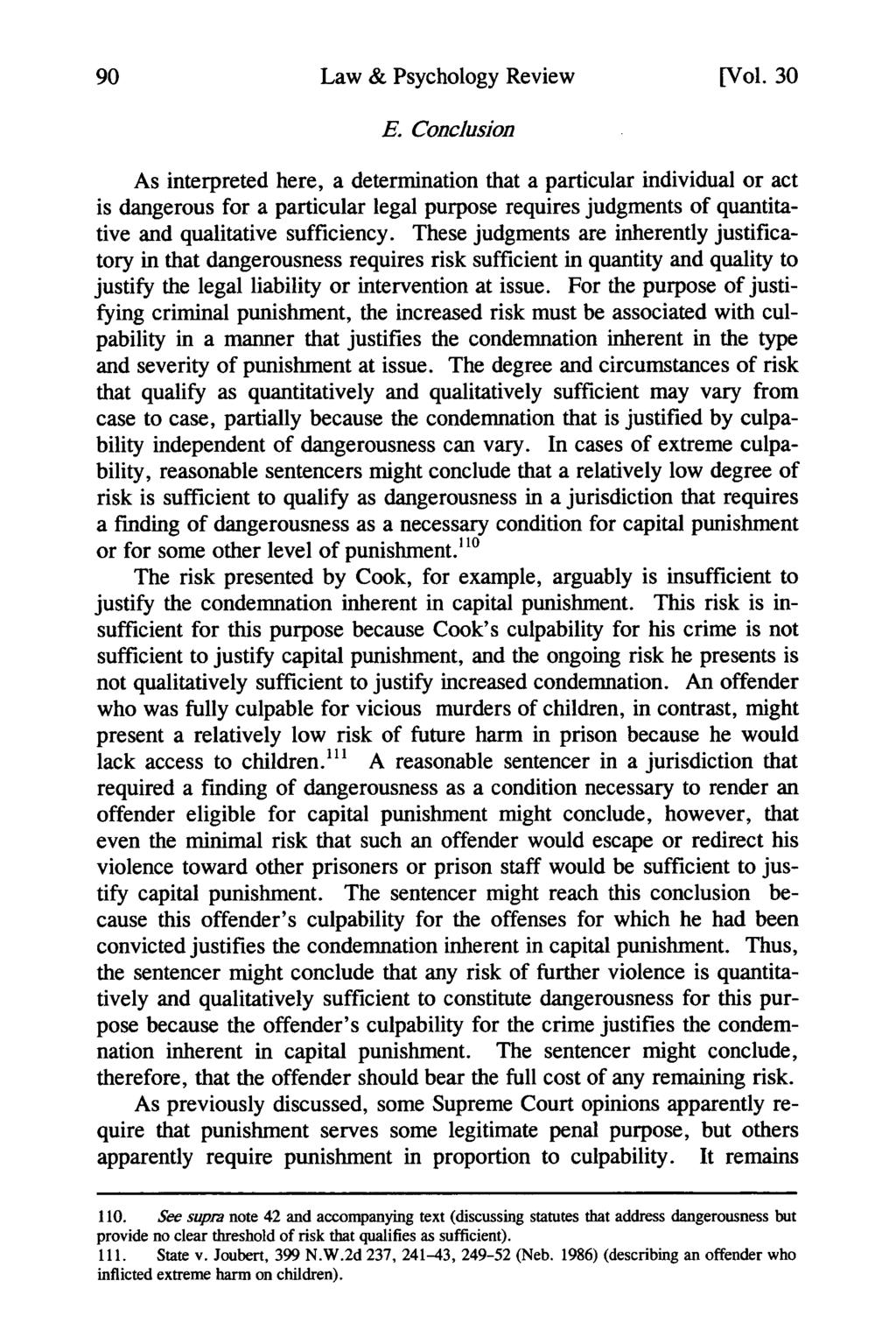 Law & Psychology Review [Vol. 30 E.