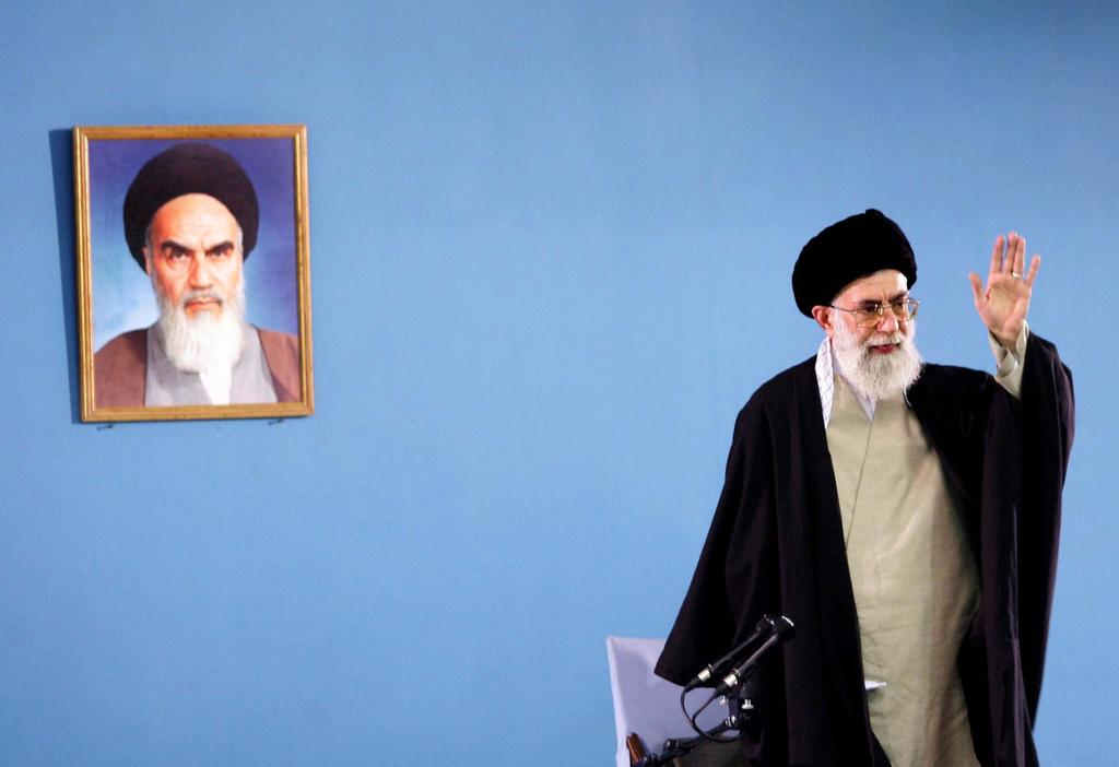 Iran DECISION MAKER: Iran s Supreme Leader Ayatollah Ali Khamenei, seen with a portrait of his predecessor, is key to any possible rapprochement REUTERS/IRNA Tehran and Washington have both tried to