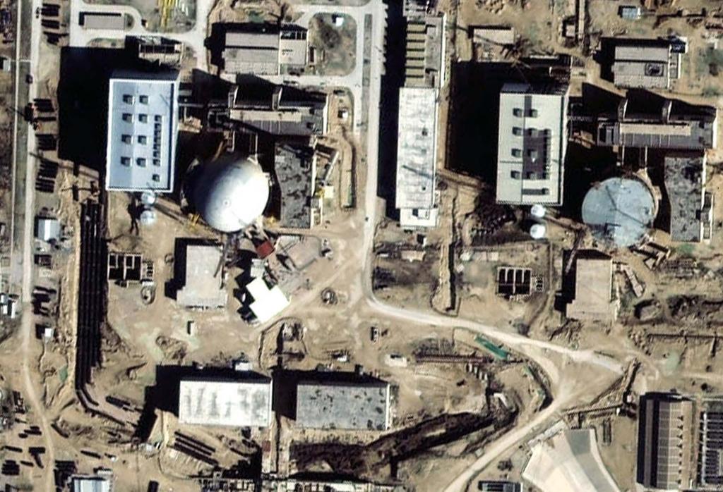 UNDER CONSTRUCTION A 2002 satellite image of the Bushehr nuclear power reactor. Iran says its nuclear program is for peaceful purposes; the West believes Tehran wants the bomb.