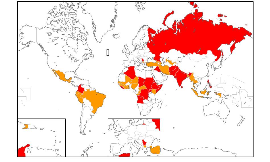 Wars and Minor Conflicts, 1999-2008 Minor Conflict: btw 25 & 999 Battle-related Deaths