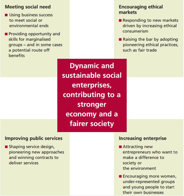 23 Figure 6. The contribution of social enterprise (Cabinet Office 2006).