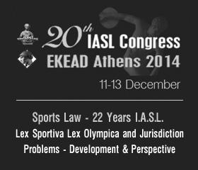 III. Abstracts of 20 th International Association of Sports Law, 11-13 December 2014, Athens 1 st Session SPORTS LAW THEORY: LEX SPORTIVA - OLYMPICA MOTIVATION FUNCTION OF SPORTS LAW Huiying XIANG