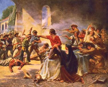 The Battle of the Alamo General Antonio Lopez de Santa Anna Recaptures the Alamo John Tyler President w/o a Party Takes place of dead Harrison 4 weeks into 1841 Whig Party controlled by Clay and