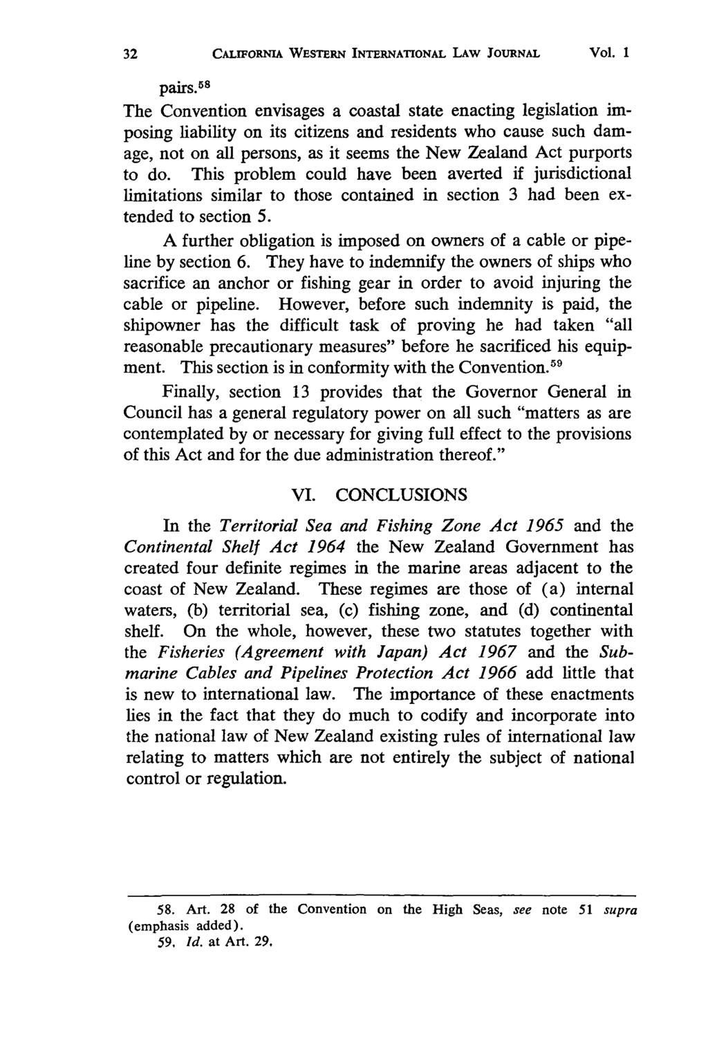 California Western International Law Journal, Vol. 1 [1970], No. 1, Art. 3 CALIFORNIA WESTERN INTERNATIONAL LAW JOURNAL Vol. 1 pairs.
