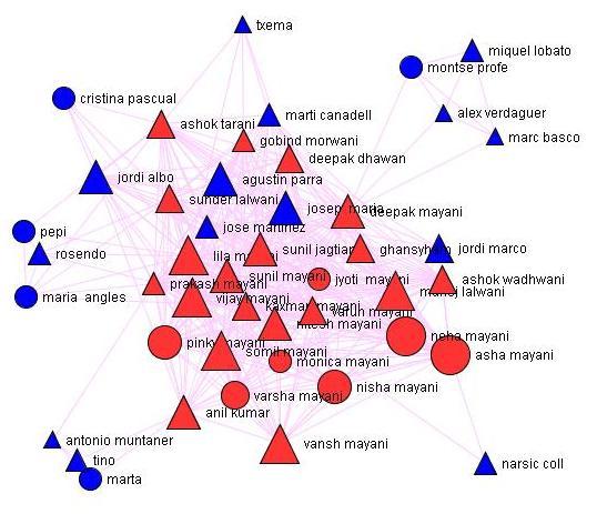Locals in destiny Size: number Colour gradation: density Other ethnics in destiny Co-ethnics in origin Co-ethnics in destiny