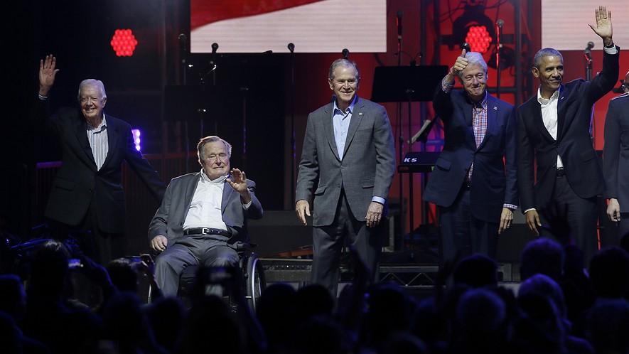 Five former presidents unite to raise funds for hurricane victims By Associated Press, adapted by Newsela staff on 10.25.