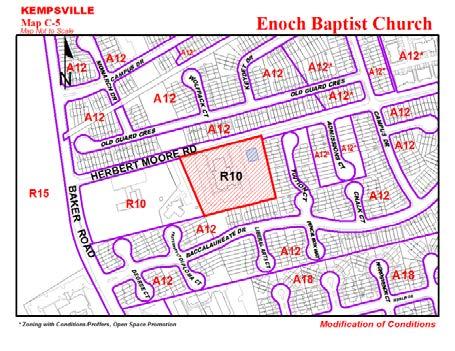 *12. DEFERRED ENOCH BAPTIST CHURCH (Applicant/Owner) Modification of Conditions of a Conditional Use Permit approved on 12/16/97 and modified on 8/28/01, 12/16/07, and 12/1/09.