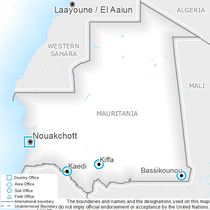 Country Context and WFP Objectives Country Context Mauritania is a mainly desert country spanning the Arab Maghreb of North Africa and the western sub-saharan Africa.