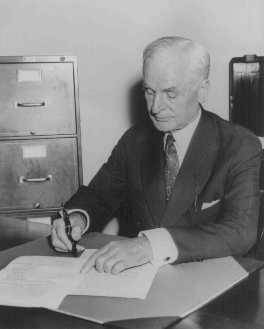 SEPTEMBER 5, 1939 SIGNING OF THE NEUTRALITY LAW: Four days after the outbreak of World War II, Secretary of State Cordell Hull signs the Neutrality Law (first signed by President Franklin D.