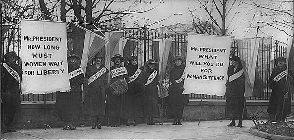 POLITICAL REFORM: The Woman Suffrage Movement When President Wilson refused to support the idea of a constitutional amendment, militant women picketed the White House A number were arrested and