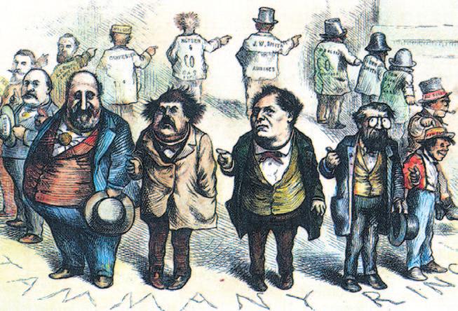 Historical Source Who Stole the People s Money? Twas Him This 1871 political cartoon shows Boss Tweed (bottom left) standing in a ring of corrupt politicians known as Tammany Hall.