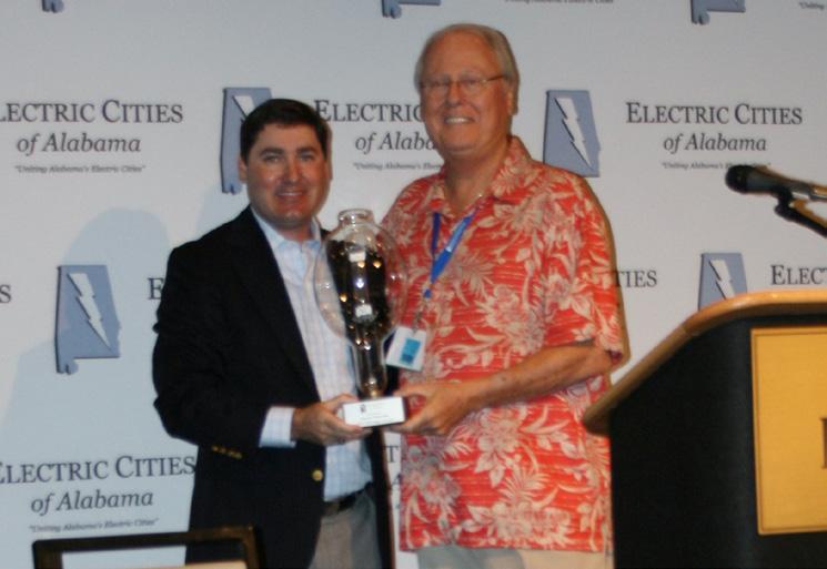 ..5 ECA s 2015-2016 Chairman s Award presented to Tom DeBell, General Manager, Riviera Utilities, by ECA Executive Director Jonathan Hand.