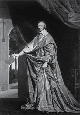 Now look at the picture of Cardinal Richelieu below (picture C). 1. How is he dressed: as a nobleman or as a peasant? 2.
