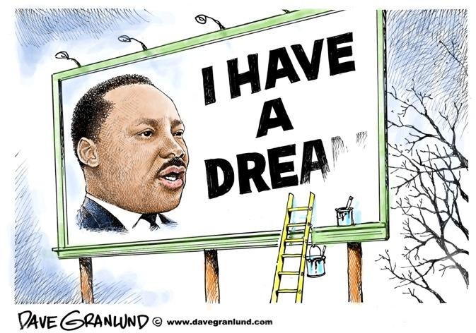 MIDDLE SCHOOL - LESSON PLANS MIDDLE SCHOOL The Dream Today (Lesson Choice B) In this lesson, students analyze a political cartoon, and in discussing its meaning, also have a conversation about equal
