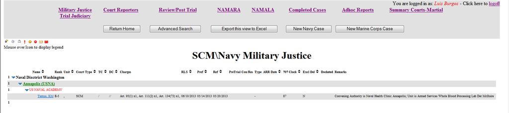 6. Summary Courts-Martial: This section has three reports that capture the various phases of the summary court-martial: trial, post-trial record creation and judge advocate appellate review of
