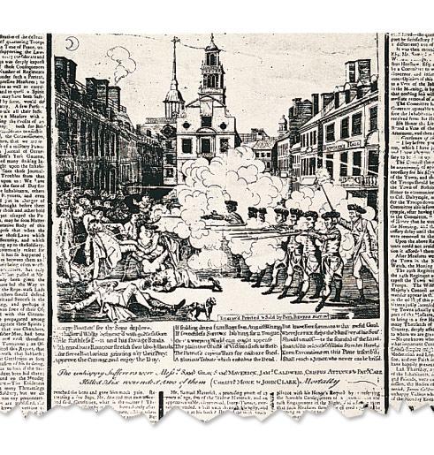For an activity about the Boston Massacre... NET SIMULATION CLASSZONE.COM B. Recognizing Propaganda How did the use of the word massacre show an anti- British view? B. Answer A massacre is a mass killing, often planned; this was not a massacre.